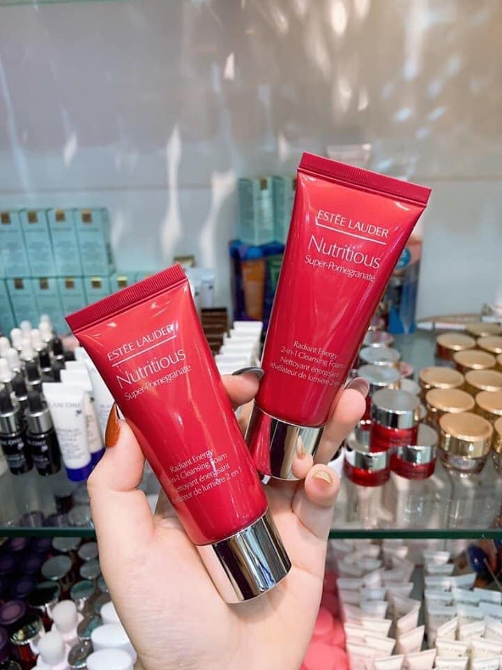 set estee lauder lựu đỏ Nutritious Super-Pomegranate mini, unbox