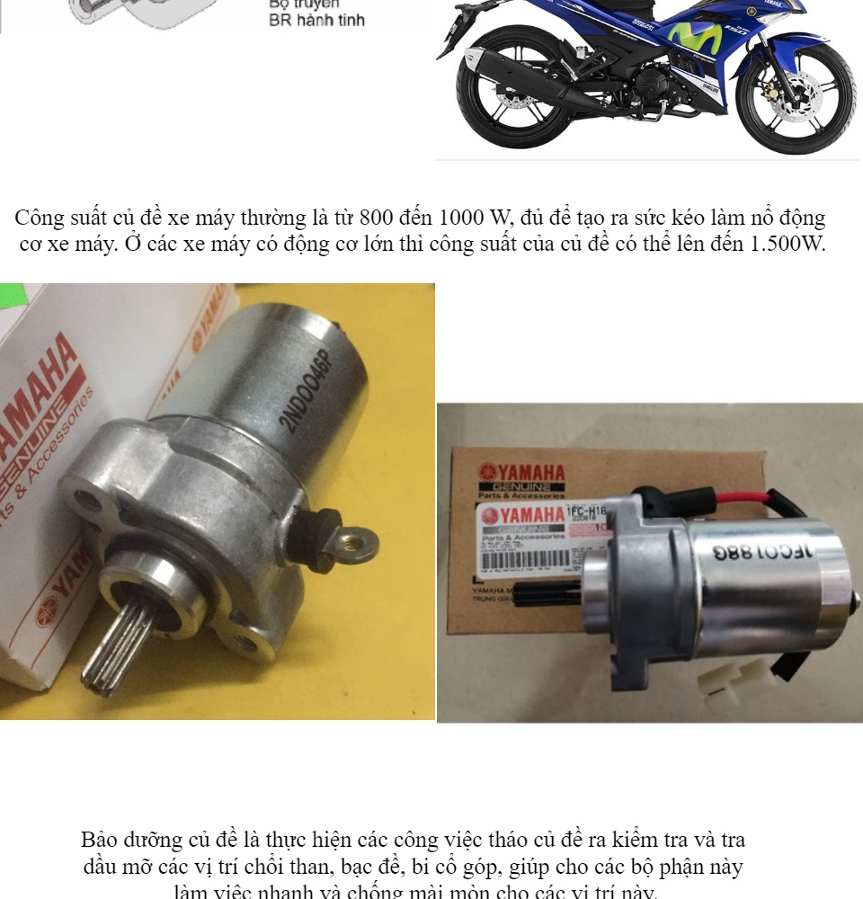 Giá củ đề xe máy Honda Yamaha chính hãng