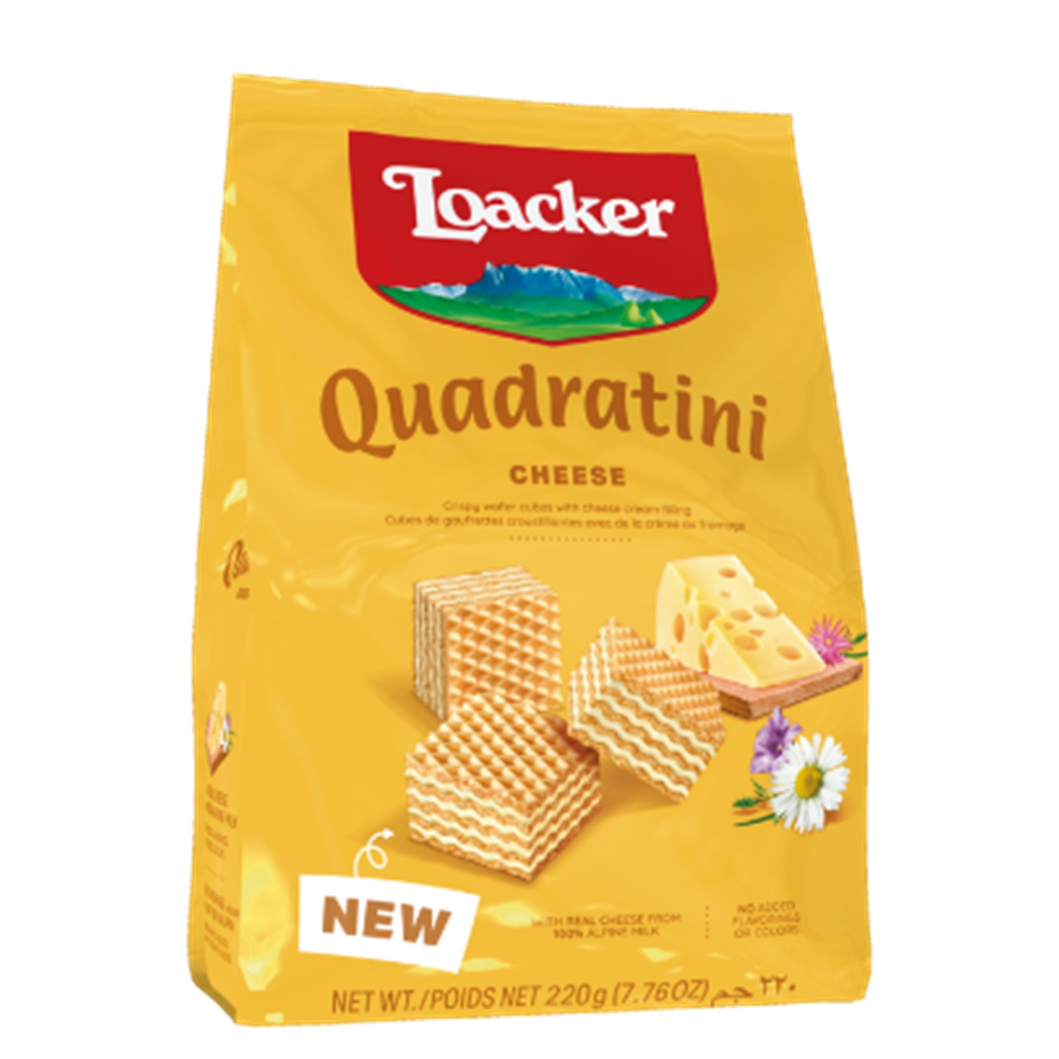 Bánh xốp nhập khẩu nước Ý Loacker Cheese - Phô mai 125g -  chất lượng sản phẩm tuyệt vời