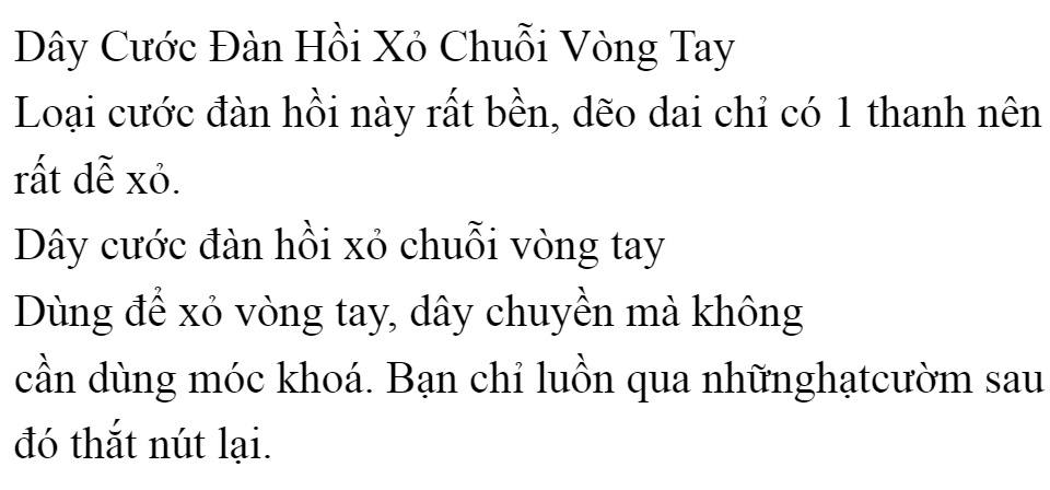Combo 4 hộp Dây xỏ chuỗi vòng tay