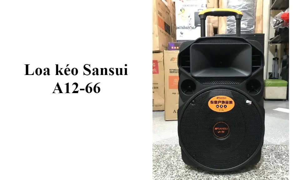 [HCM]Loa kéo Sansui A12-66 Tặng kèm 2 micro cao cấp
