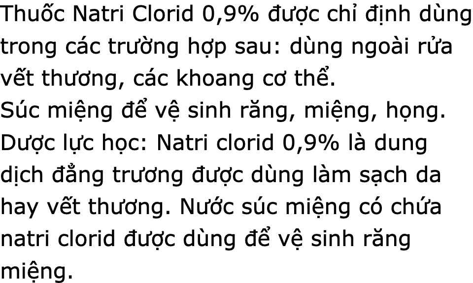 Dung Dịch Natri Clorid 0.9% Pharmedic Súc Miệng, Rửa Vết Thương Chai 500Ml [Chính hãng] - Vệ sinh răng, miệng, họng mỗi ngày, dung dịch được dùng ngoài rửa vết thương