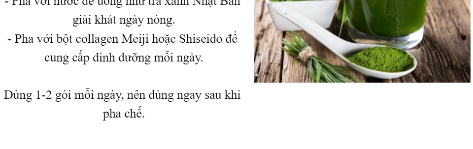 Bột mầm lúa mạch non GRASS BARLEY Nhật Bản nguyên chất 100%