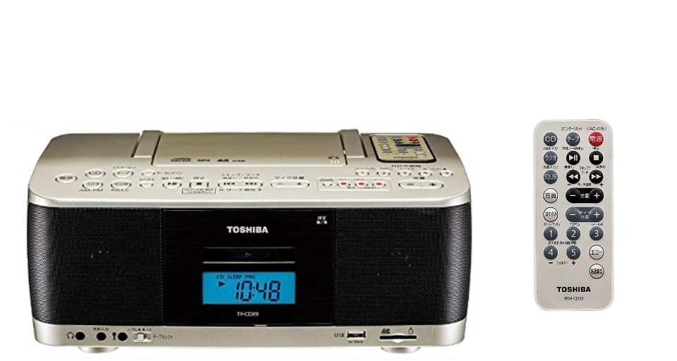 Đài Radio Cassette, CD, SD, USB Toshiba TY-CDX9 (N) - Hàng sản 