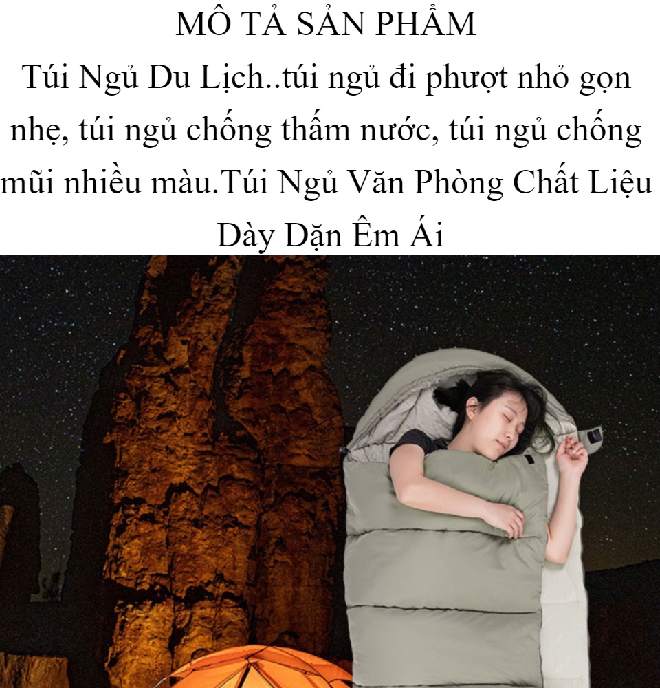 ( Giảm giá cực khủng ) Túi Ngủ Du Lịch..túi ngủ đi phượt nhỏ gọn nhẹ, túi ngủ chống thấm nước, túi ngủ chống mũi nhiều màu.Túi Ngủ Văn Phòng Chất Liệu Dày Dặn Êm Ái BH 12 tháng lỗi 1 đổi 1