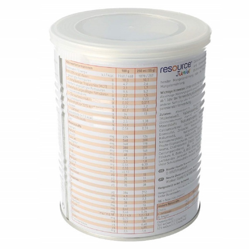 Sữa tăng cân cho trẻ biếng ăn suy dinh dưỡng chậm lớn Nestle Resource Junior 400g Đức hỗ trợ ăn ngon hấp thụ tốt an toàn phù hợp cho bé từ 1 tuổi đến 10 tuổi - mẹ bean bon