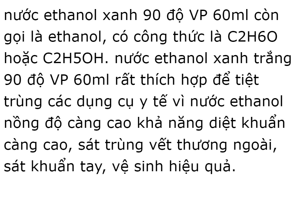 nước ethanol 90 độ Vĩnh Phúc dùng để tiệt trùng các dụng cụ y tế, sát trùng vết thương ngoài, sát khuẩn tay, vệ sinh hiệu quả diệt khuẩn, diệt khuẩn dụng cụ y tế, bề mặt trong y tế - DrViet 61 nước ethanol 90 độ Vĩnh Phúc dùng để tiệt trùng các dụng cụ y tế, sát trùng vết thương ngoài, sát khuẩn tay, vệ sinh hiệu quả diệt khuẩn, diệt khuẩn dụng cụ y tế, bề mặt trong y tế - DrViet