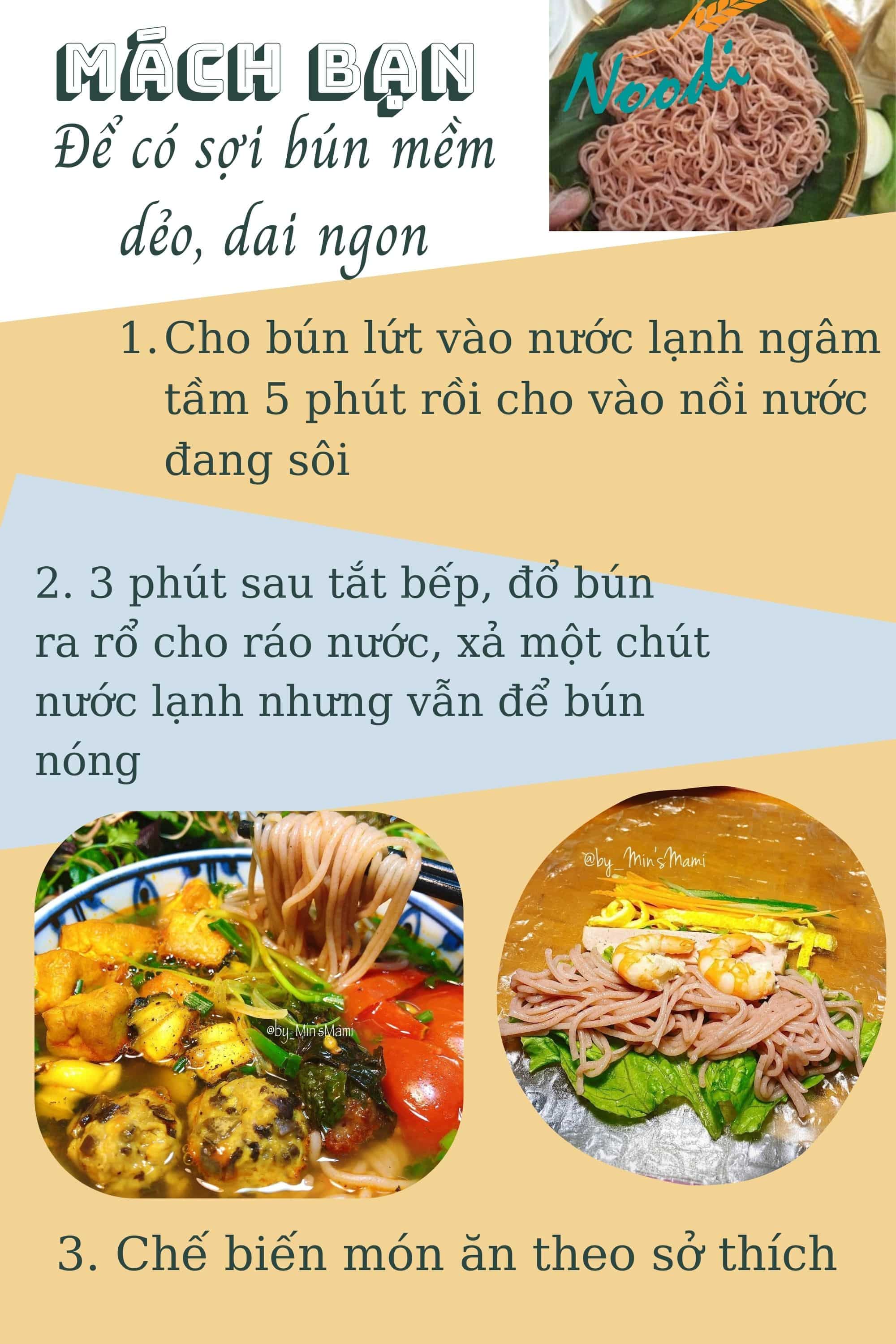 Combo bún phở PPS siêu ngon, siêu tiết kiệm (Bún PPS 500g, Phở PPS 500g, Bún gạo lứt PPS 300g)[Noodi]tiện lợi một click là mua trọn combo bún healthy cho gia đình mình