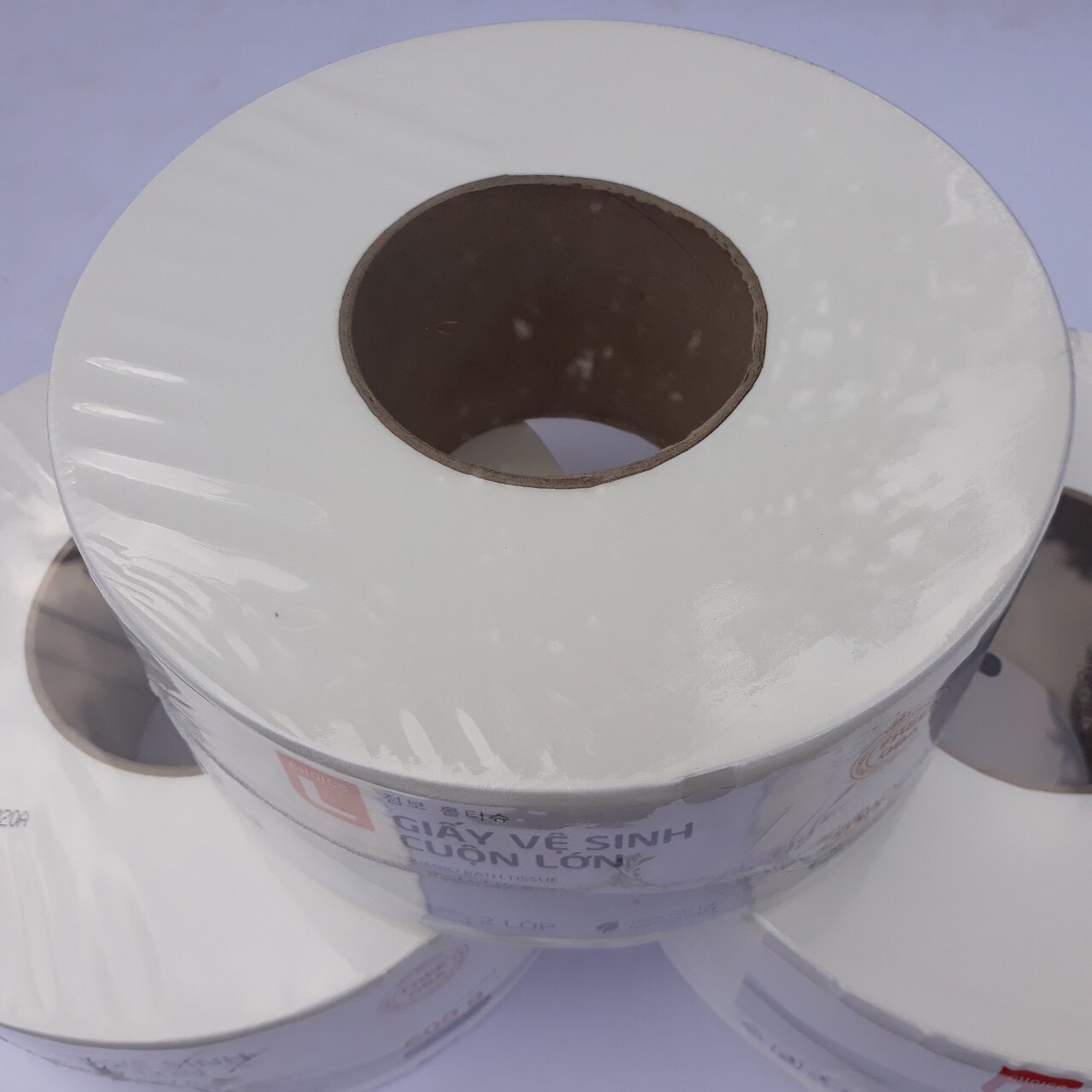 1 CUỘN Giấy vệ sinh cao cấp 2 lớp cuộn lớn Choice L Lotte Hàn Quốc 600g chính hãng