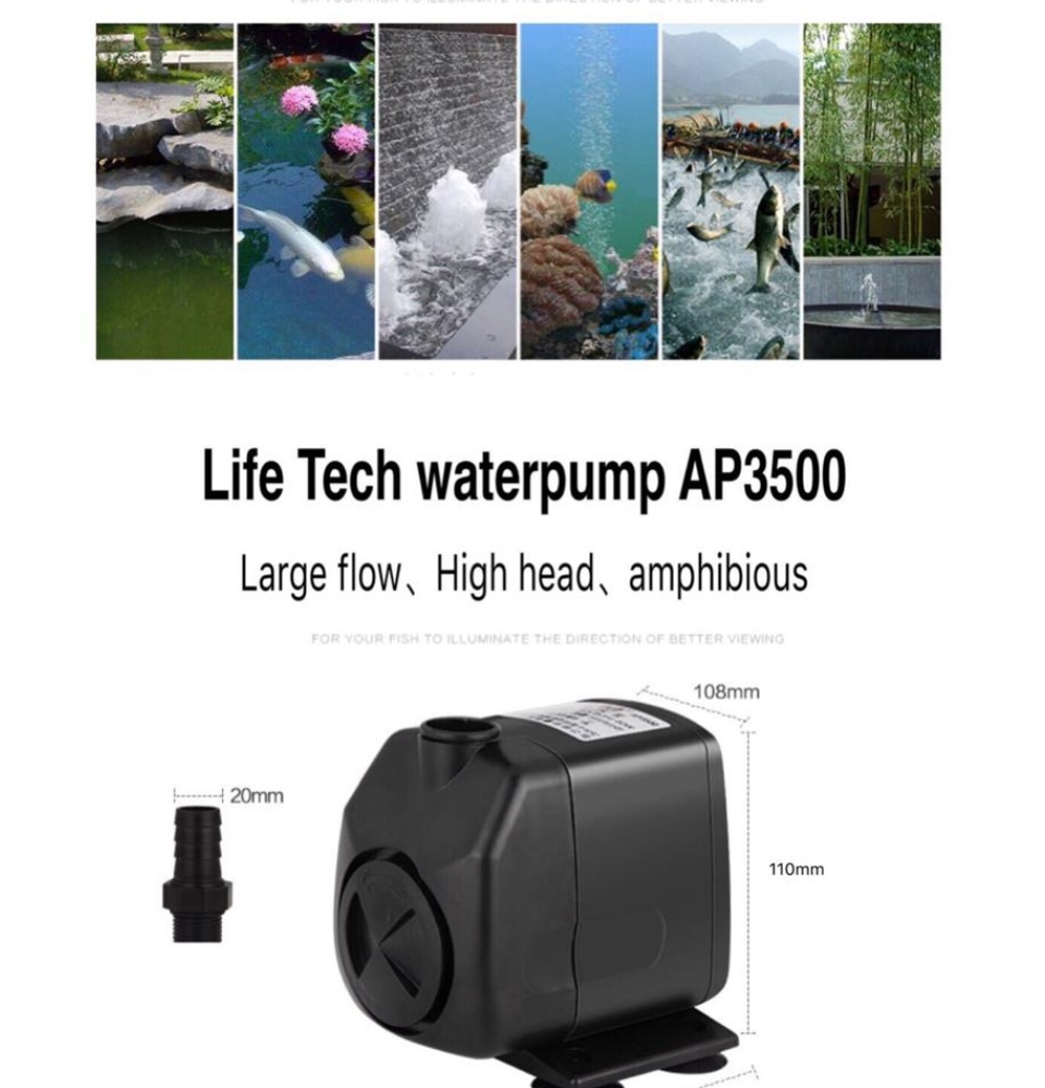 Máy bơm nước bể cá AP3500 60W 3000L/H