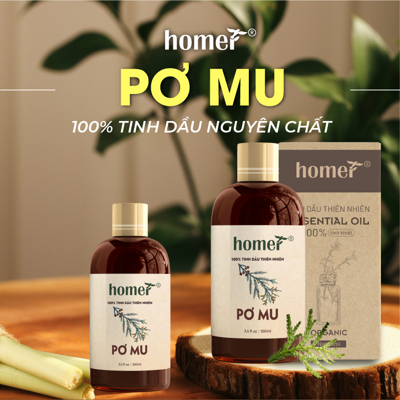 Tinh dầu thiên nhiên Pơ mu Homer - Dung tích 20ml / 100ml/ 500ml/ 1000ml - Đạt chuẩn kiểm định cao cấp - An toàn cho sức khỏe - Đa công dụng