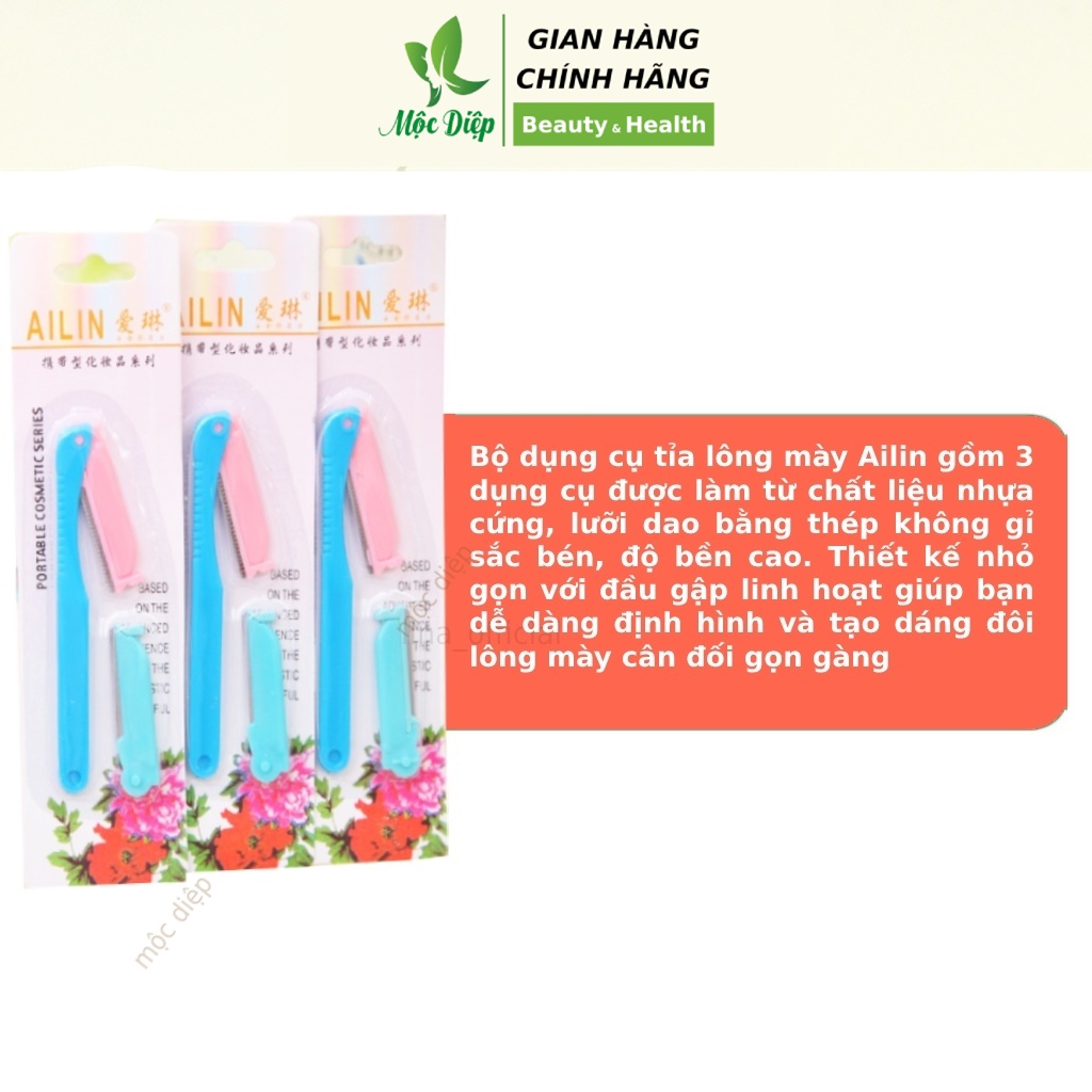 Dao cạo lông mày - cạo lông nách cho chị em phụ nữ, tiện lợi, an toàn Mộc Diệp Cosmetic