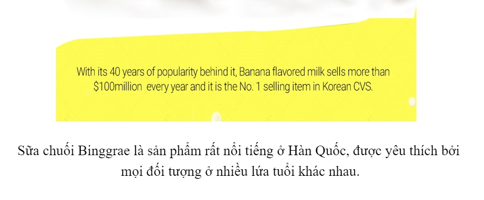 Sữa chuối Binggrae Hàn Quốc 200ml