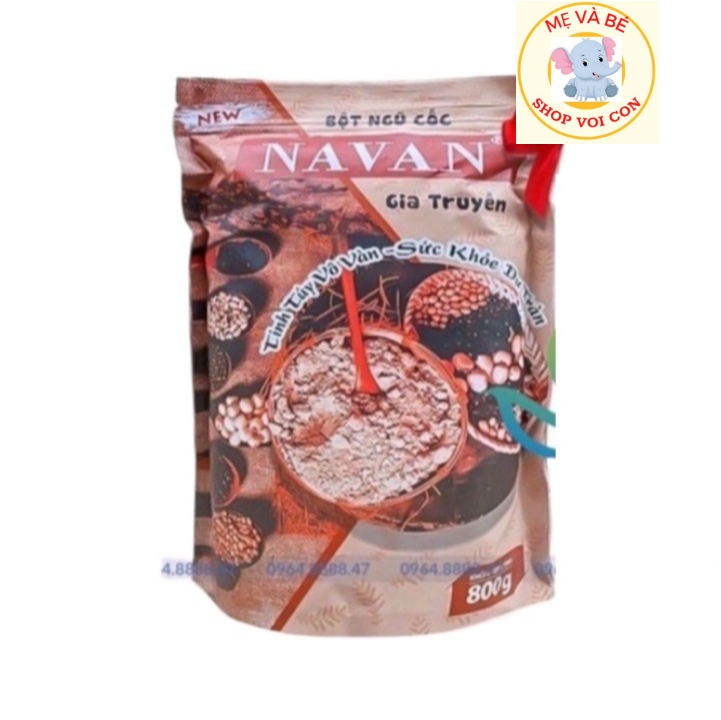 Ngũ Cốc Navan Tăng cân - Lợi Sữa ,Dinh Dưỡng Cho Người Mới Ôm Dây 800gr