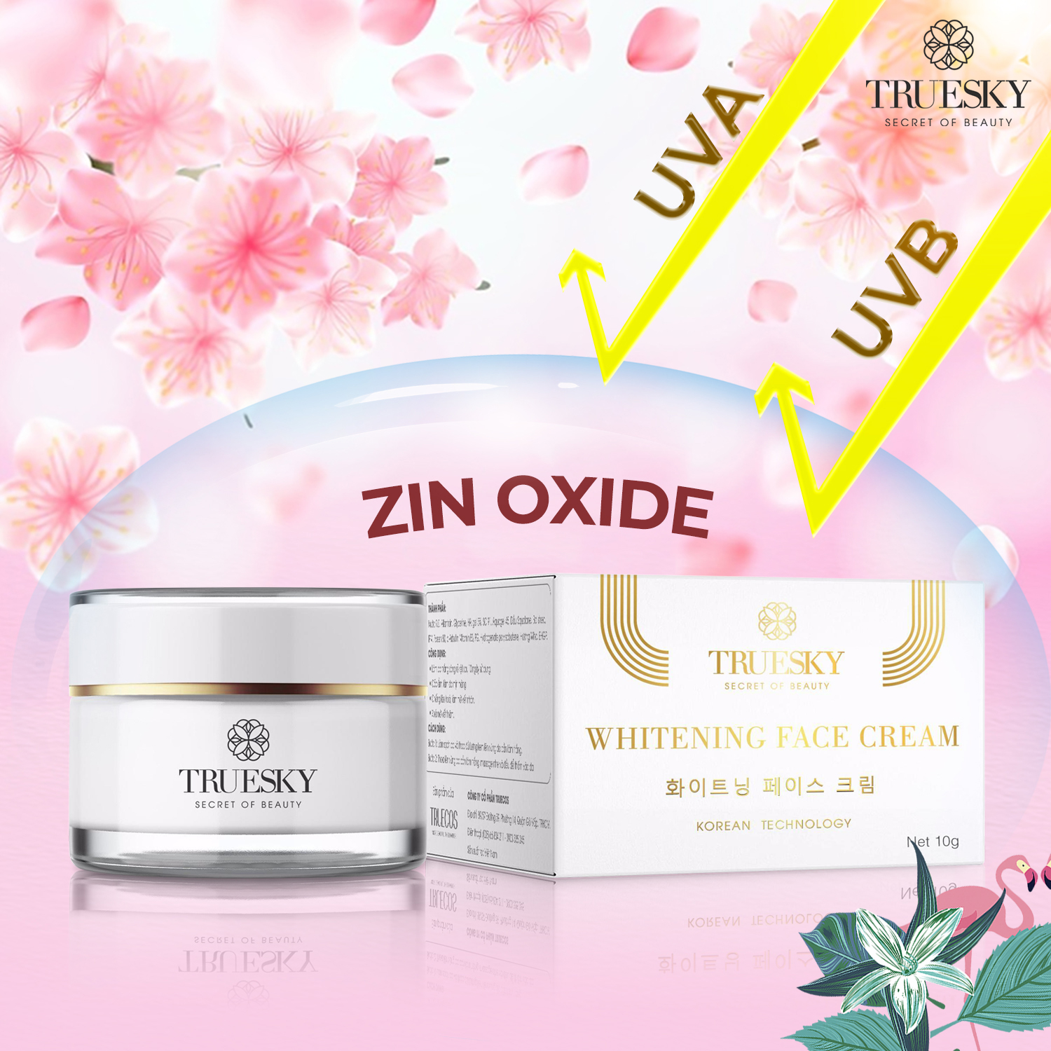 Kem dưỡng trắng da mặt Truesky 10g