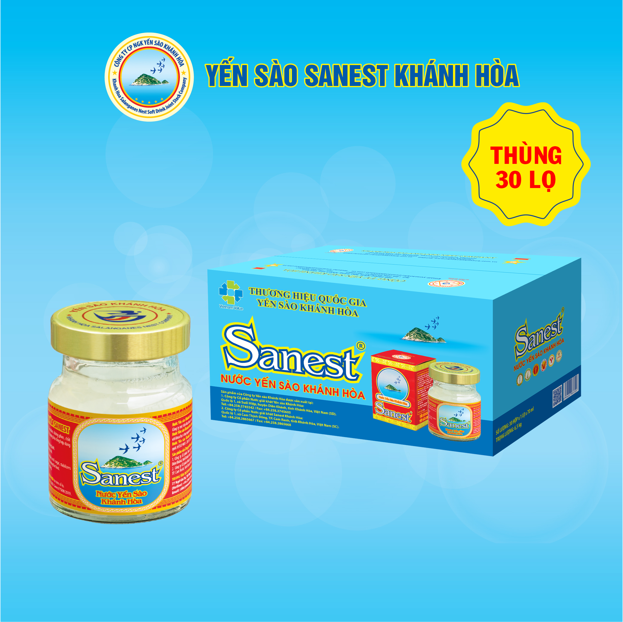 GIÁ LỐC NƯỚC YẾN SÀO KHÁNH HÒA 190ML CẬP NHẬT TẠI BÁCH HÓA XANH