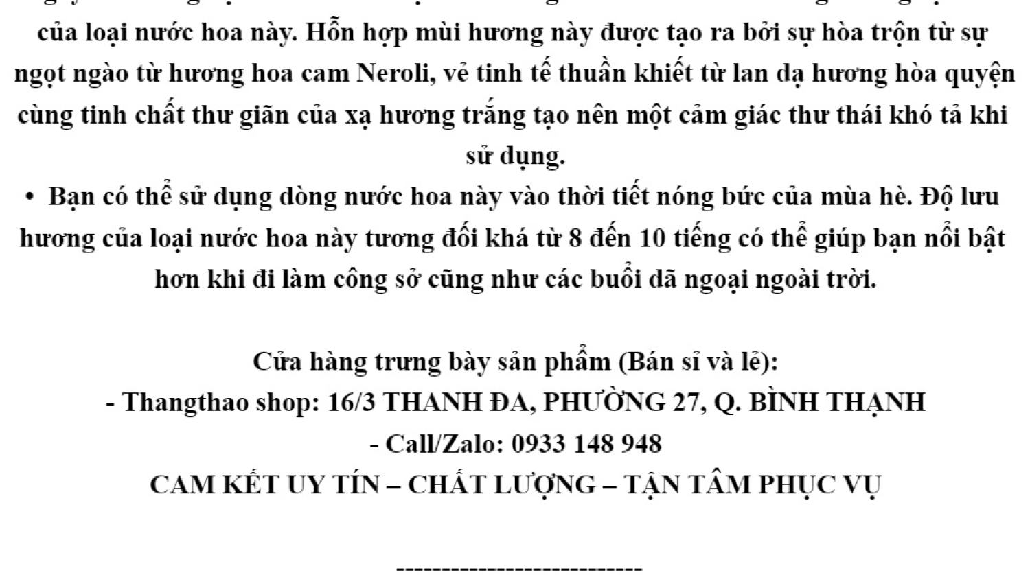 [Chính hãng ] Nước hoa CharmeGiò 80ml