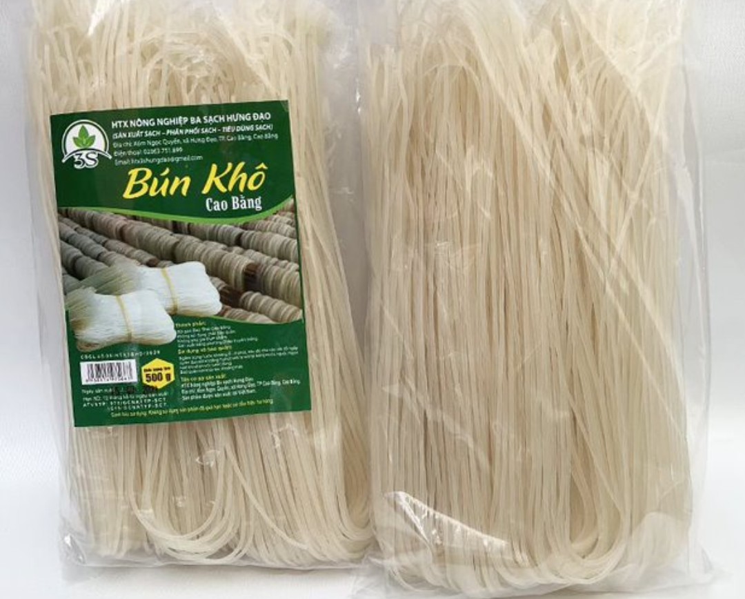 500g Bún gạo khô đặc sản Cao Bằng nguyên chất- Đặc Sản Cao Bằng