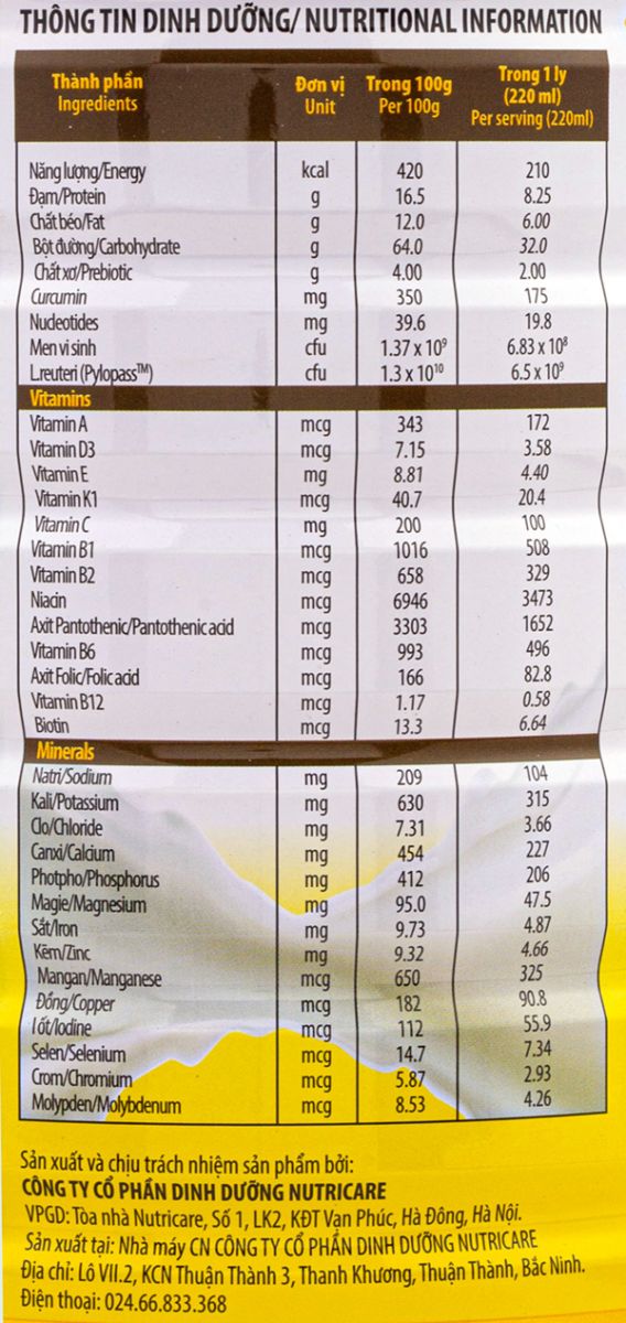 Sữa bột Nutricare Gastro / Sữa cho người đau dạ dày / Nutricare . Lon:900g . Dành cho người viêm loét dạ dày . Đau dạ dày