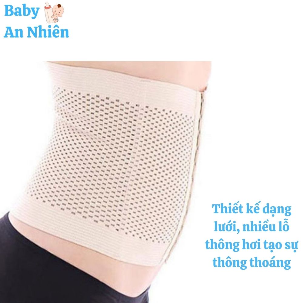 Đai nịt bụng sau sinh giá rẻ cho mẹ. Gen nịt bụng cho mẹ sau sinh thun co dãn tốt với thiết kế dạng lưới và 2 hàng móc cài giúp mẹ dễ dàng điều chỉnh kích thước