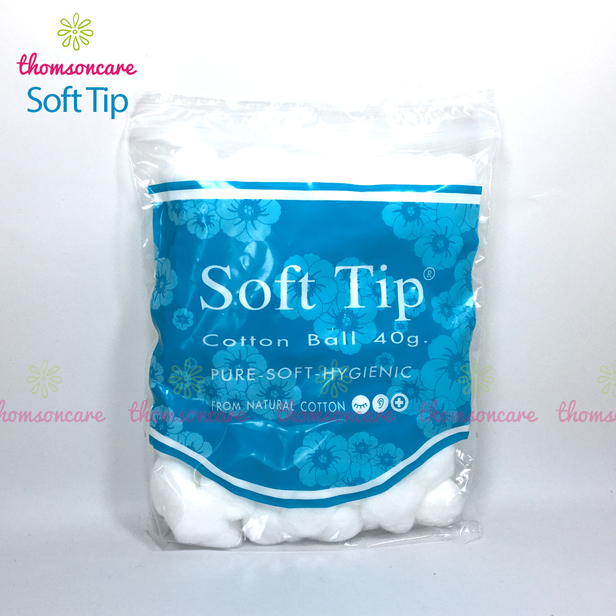 Bông gòn đút tai cho mẹ sau sinh Softtip - Bông viên tròn Soft tip, dùng trong y tế, nút nhét lỗ tai, trang điểm, giảm ù tai