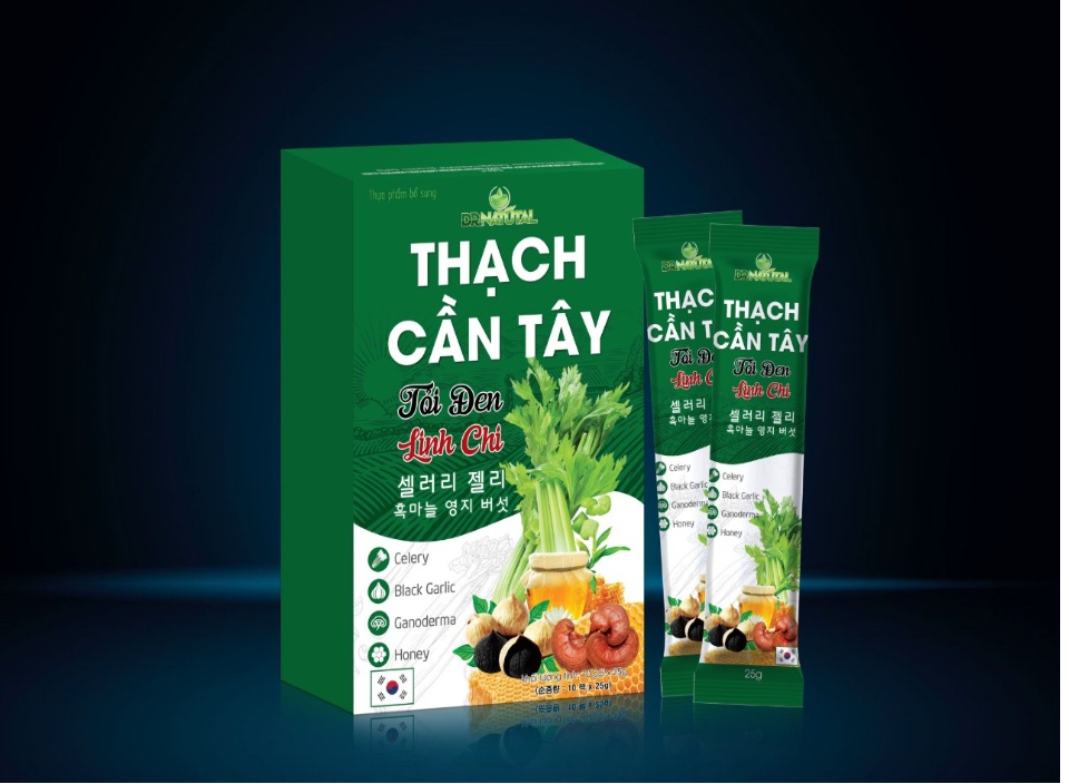 Thạch Cần Tây Tỏi Đen Linh Chi- Giúp Thải Mỡ, Giảm Cân Hiệu Quả, Đẹp Dáng, Sáng Da NgănNgừa Ung Thư - Cân Bằng Huyết Áp 6