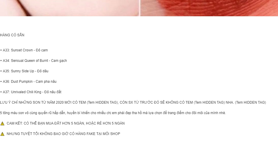 Son Black rouge A37 màu đỏ nâu