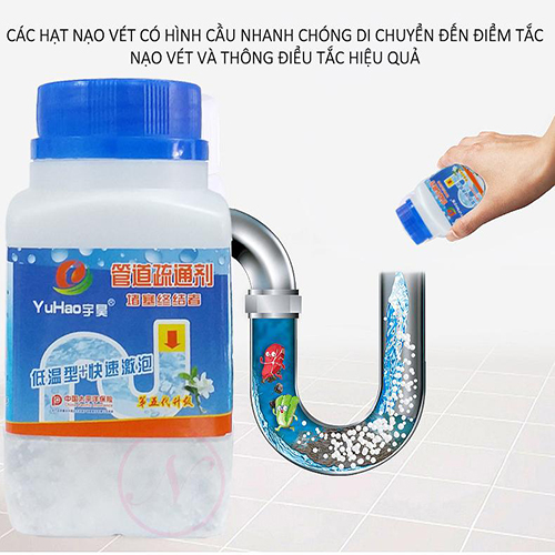 Bột Thông Cống - La Bô - Thông Bồn Cầu Cực Mạnh Đa Năng - Bột Chống Tắc Nghẽn - Bảo Dưỡng Các Đường Ống Nước