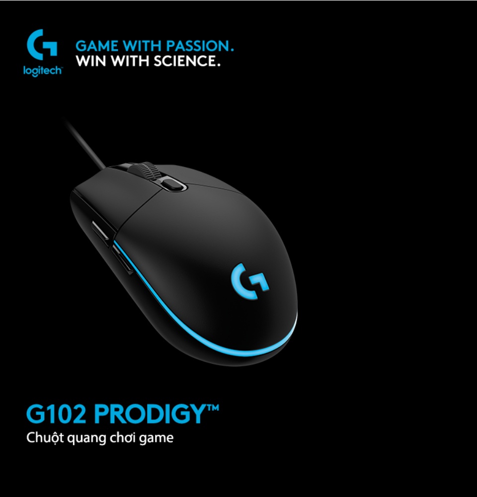 [HCM][ Bảo Hành 2 Năm ] Chuột Logitech Chuột game Logitech G102 Prodigy RGB LED Gen 1 / Gen 2.