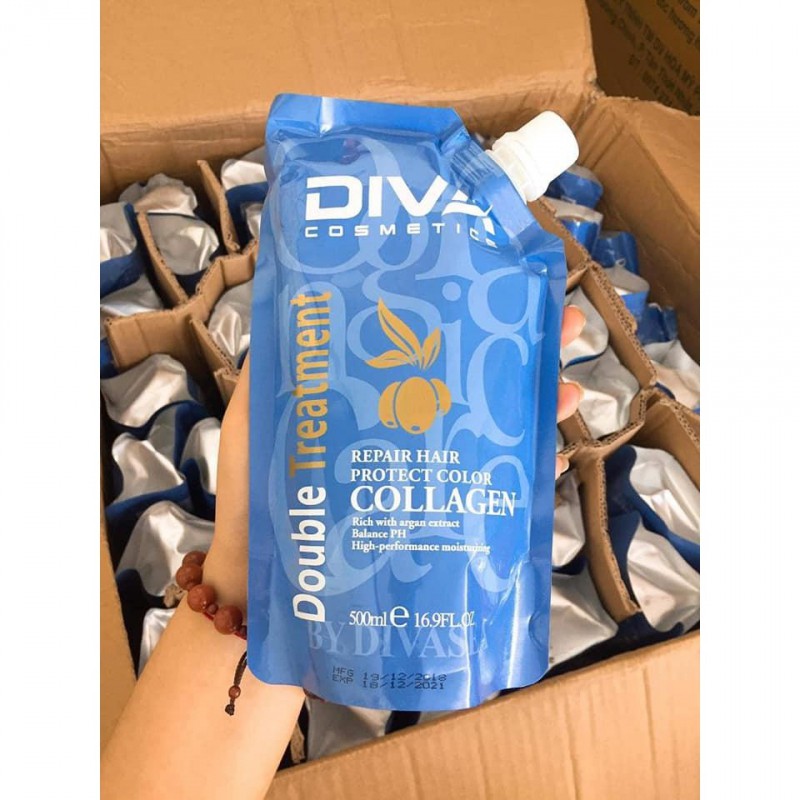 DẦU HẤP TÓC SIÊU MƯỢT COLLAGEN DIVA 500ML