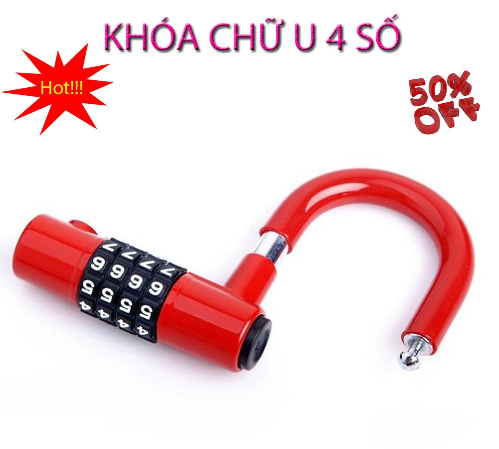Ổ khóa nhà tốt , ổ khóa số - chọn ngay ổ khóa chữ u khóa mật mã 4 số, bảo vệ an toàn cho tài sản của bạn, model ky10.345, giảm sốc ngay trong hôm nay 50%, bảo hành uy tín 1 đổi 1 tại city- mart
