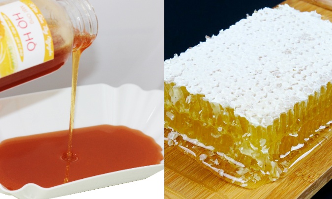 mật ong hoa cà phê nguyên chất - mật ong họ hồ - chai thủy tinh 420gr (300ml) 6