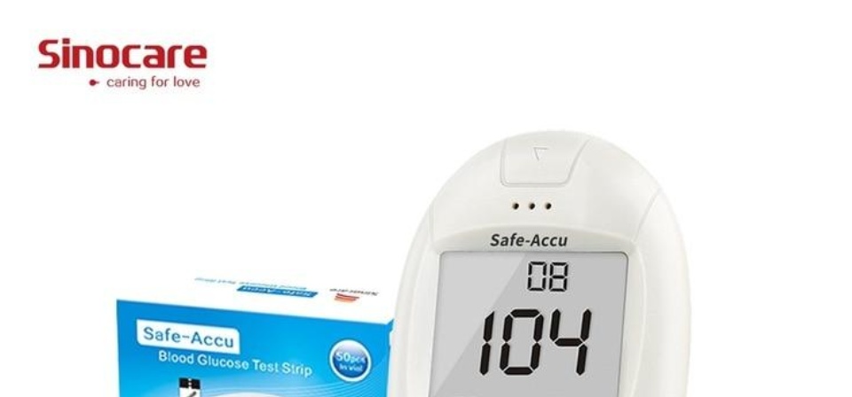 Máy Đo Đường Huyết Sinocare Safe Accu (25 Que Và 25 Kim)