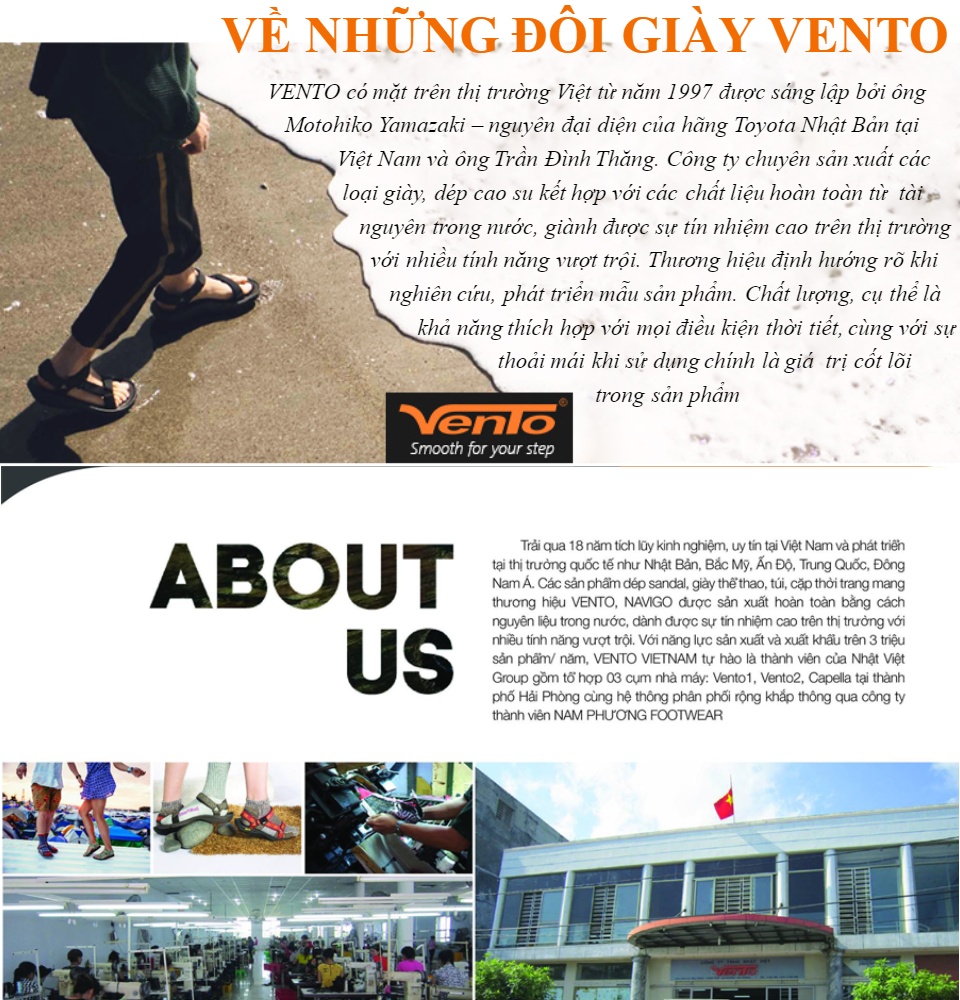 [HCM]Giày xăng đan nam đi học Vento NV70B - MOL VN 14