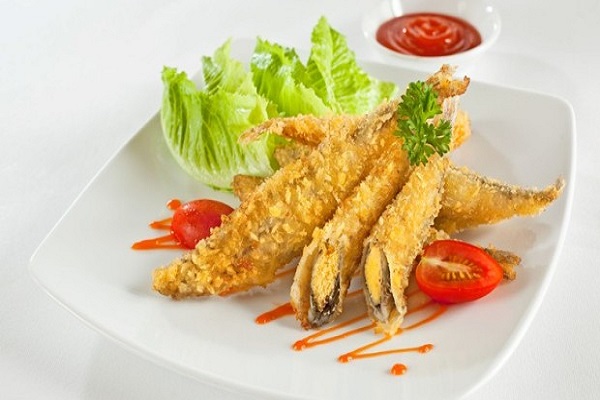 Cá trứng đóng khay, loại nhiều trứng 500g/khay