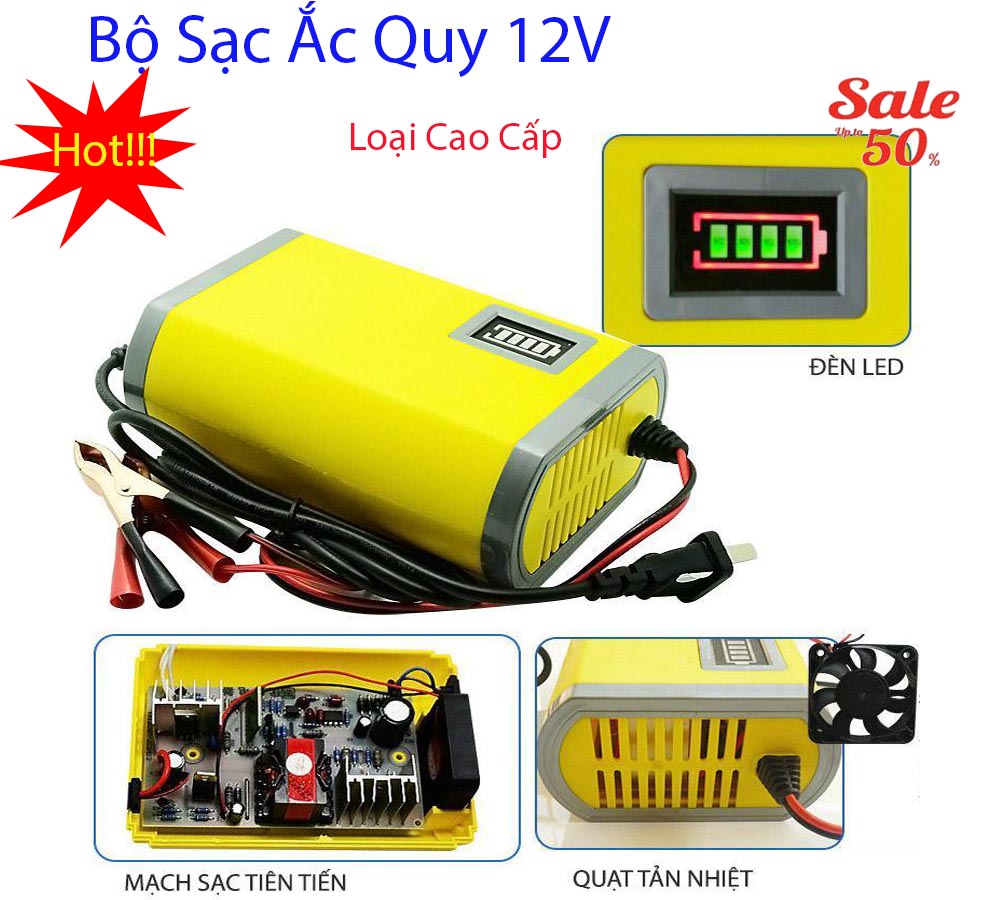 [HCM]Máy sạc bình acquy 12v  May sac binh acquy tu dong - CHỌN NGAY BỘ SẠC ÁC QUY 12V Đa năng Tự ngắt khi sạc đầy Rất tiện lợi Mẫu No10.FC-354 Giảm sốc NGAY TRONG HÔM NAY 50% bảo hành uy tín 1 đổi 1 toàn quốc
