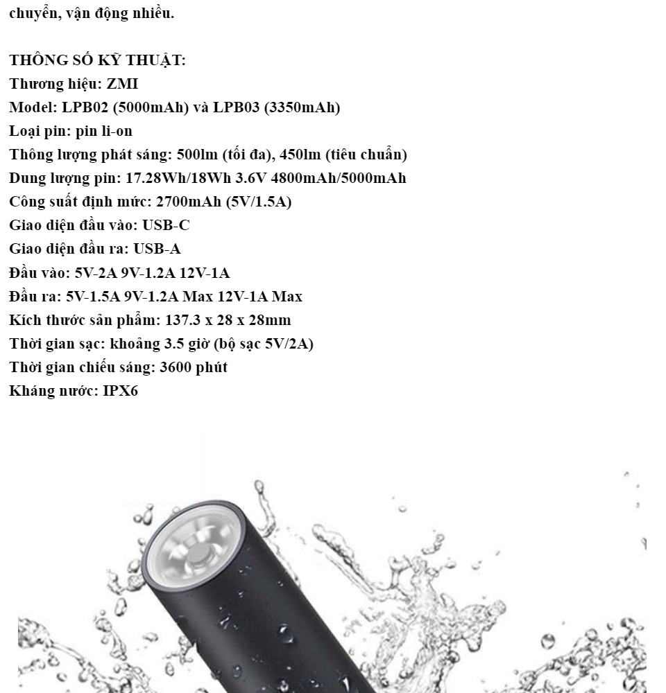 3350mAh ZMI LPB03 ...