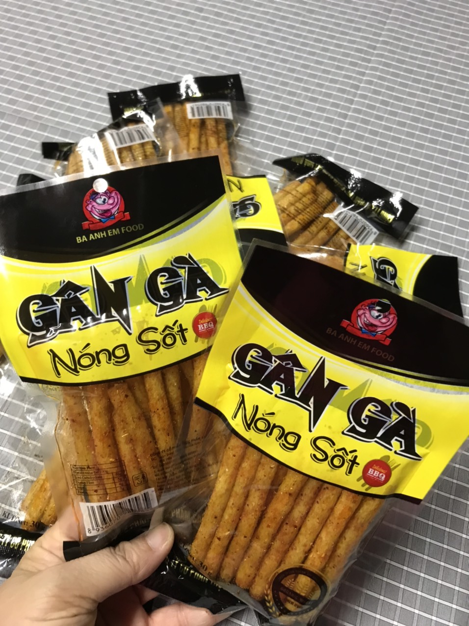 [ mẫu thử ] 5 Gói Snack Gân Gà Sốt Nóng