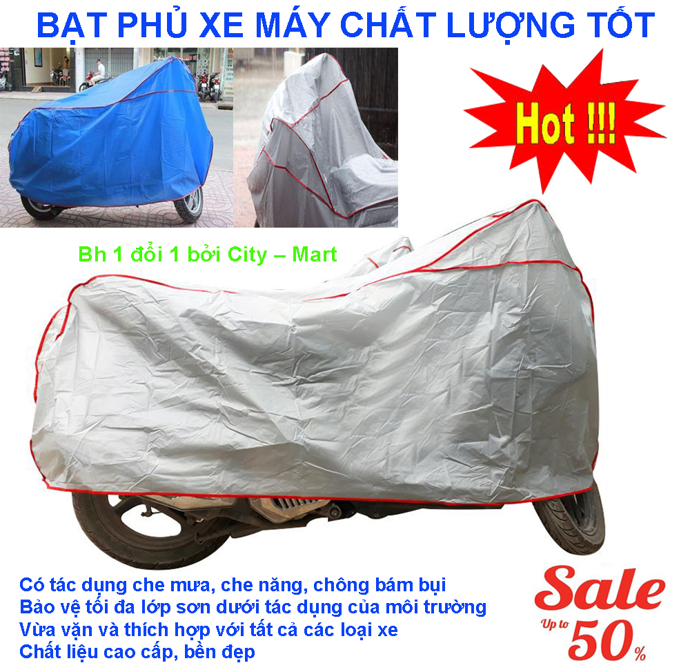 Áo Trùm Xe Vespa, Bac Che Xe May, Bạt Phủ Xe Máy CTM2018033 Cao Cấp  Giá Rẻ. Đảm Bảo Chất Lượng,  Chống Nắng-Mưa-Bụi-Bảo Vệ Sơn, Giá Sốc Giảm 50%