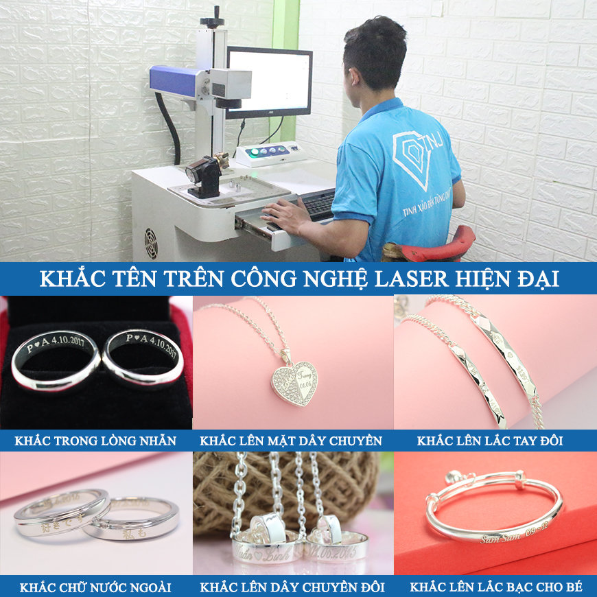 Nhẫn cặp đôi bạc tình nhân mắt xích ND0434 - Trang Sức TNJ