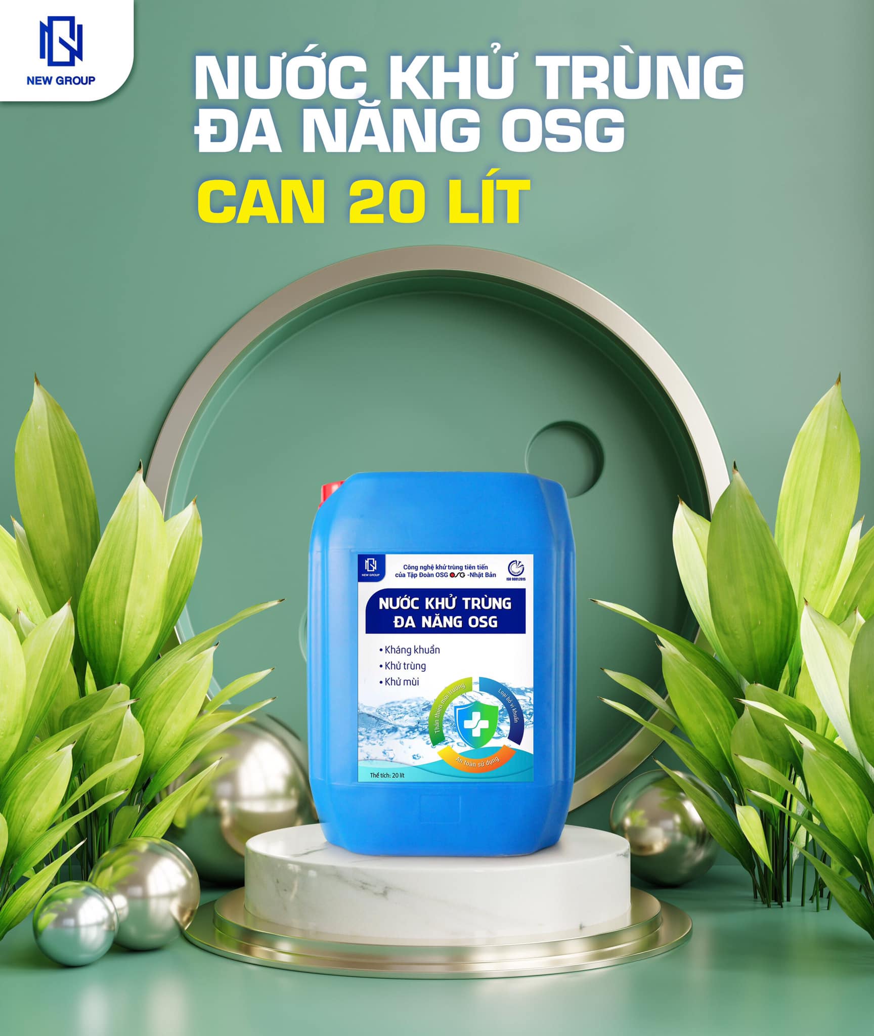 Nước khử trùng diệt khuẩn đa năng OSG (Chai xịt 100ML) được sản xuất theo công nghệ tiên tiến từ Nhật Bản hiệu quả vượt trội khử trùng mạnh mẽ, hoàn toàn từ tự nhiên, an toàn với cơ thể, không gây kích ứng