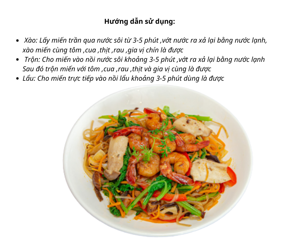 Miến khoai lang , miến gogi Hàn quốc ,miến khô HQ túi 1 kg