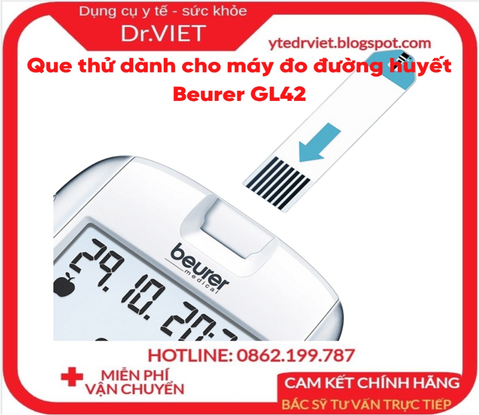 Que thử dùng cho máy đo đường huyết Beurer GL42, GL50 chính hãng-Xuất xứ Đức,lấy máu không đau giúp người dùng không có cảm giác sợ mỗi khi sử dụng,không bị mất nhiều máu khi dùng,đo đường huyết chính xác,kiểu dáng nhỏ gọn 71 Que thử dùng cho máy đo đường huyết Beurer GL42, GL50 chính hãng-Xuất xứ Đức,lấy máu không đau giúp người dùng không có cảm giác sợ mỗi khi sử dụng,không bị mất nhiều máu khi dùng,đo đường huyết chính xác,kiểu dáng nhỏ gọn