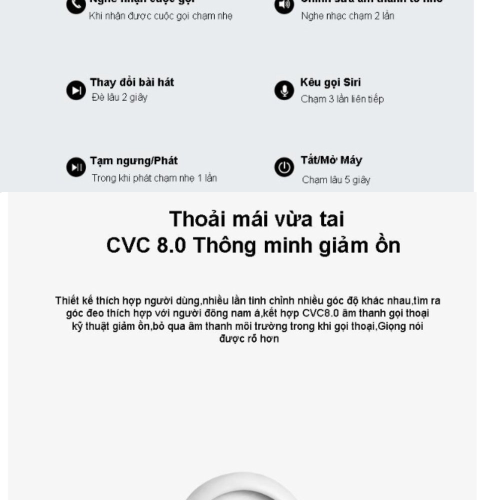 Tai Nghe Bluetooth Thế Hệ 12 5.0 TWS Nút Cảm Ứng Pin Trâu Có Cửa Sổ Kết Nối, Micro Đàm Thoại 2 Bên - Tai Nghe Không Dây Nhét Tai - Tai Nghe Bluetooth Mini - tai nghe bluetooth nhét tai 4