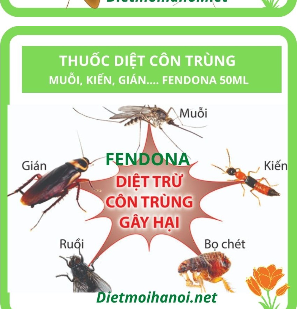 Viện Vệ Sinh Dịch Tễ] Thuốc Diệt Muỗi Fendona 10SC 50ml Diệt Côn ...