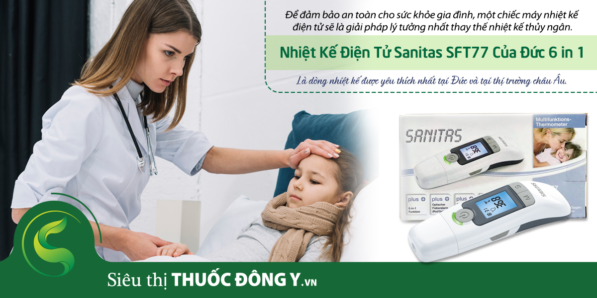 Nhiệt Kế Điện Tử Sanitas SFT77 (Ảnh 1)