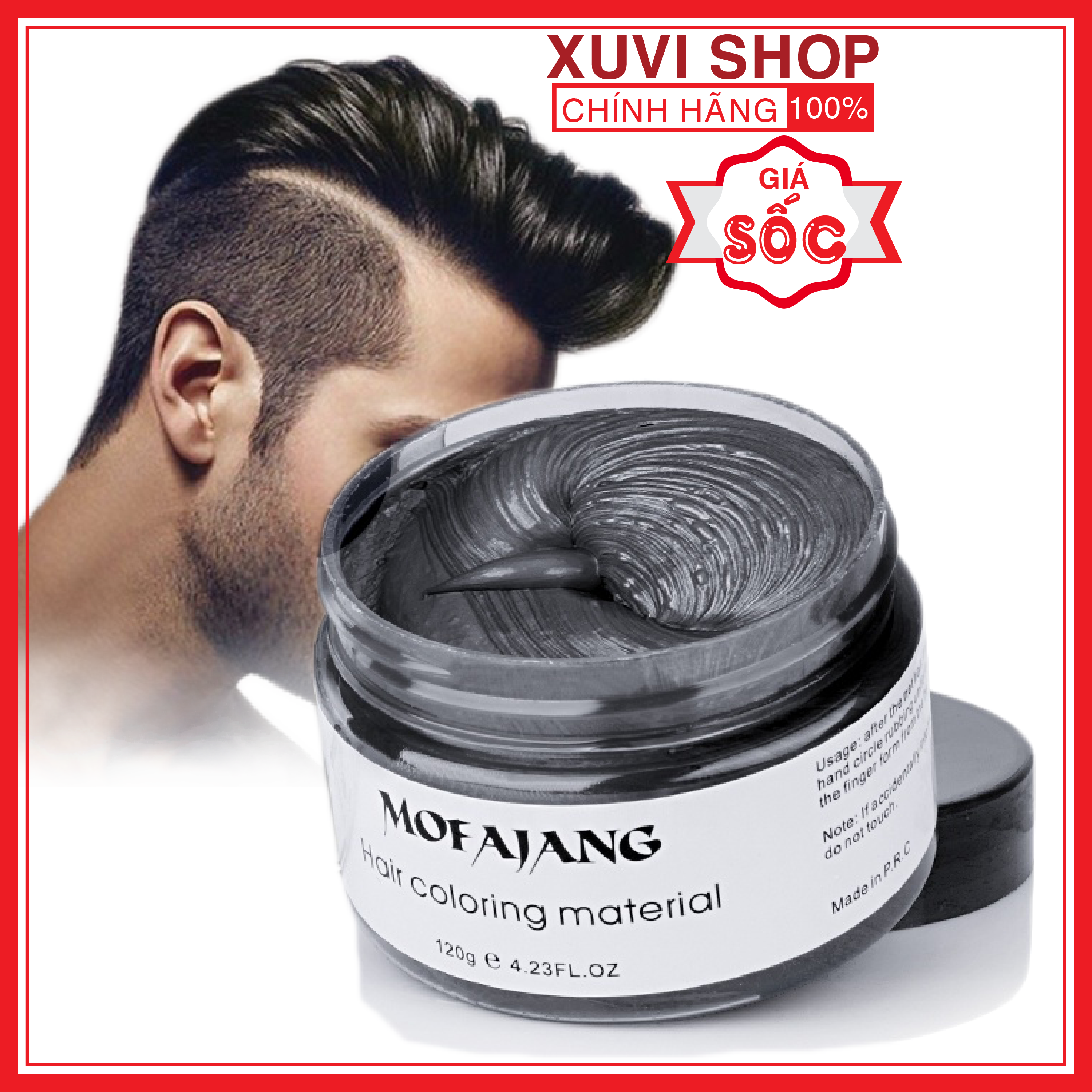 Sáp Vuốt Nhuộm Tóc Màu Đen Cao Cấp MOFAJANG Nhật Bản 120g Chính Hãng Đổi Màu Tạm Thời - XUVI SHOP - Thuốc nhuộm Sáp Vuốt Nhuộm Tóc Màu Đen Cao Cấp MOFAJANG Nhật Bản 120g Chính Hãng Đổi Màu Tạm Thời - XUVI SHOP - Thuốc nhuộm