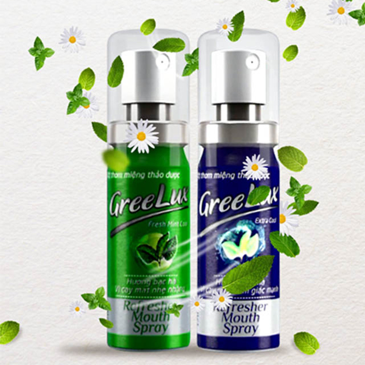 Xịt Thơm Miệng Thảo Dược GreeLux, Xịt Họng Thơm Miệng 12ml