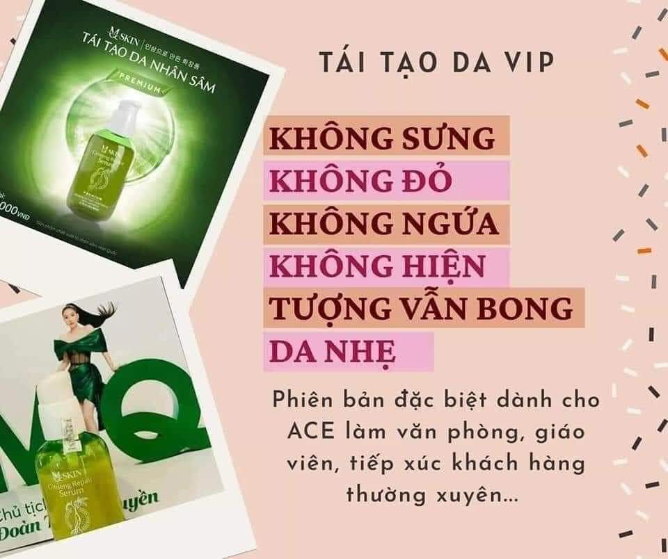 Serum Thay Da Nhân Sâm MQ Skin (Không Sưng)