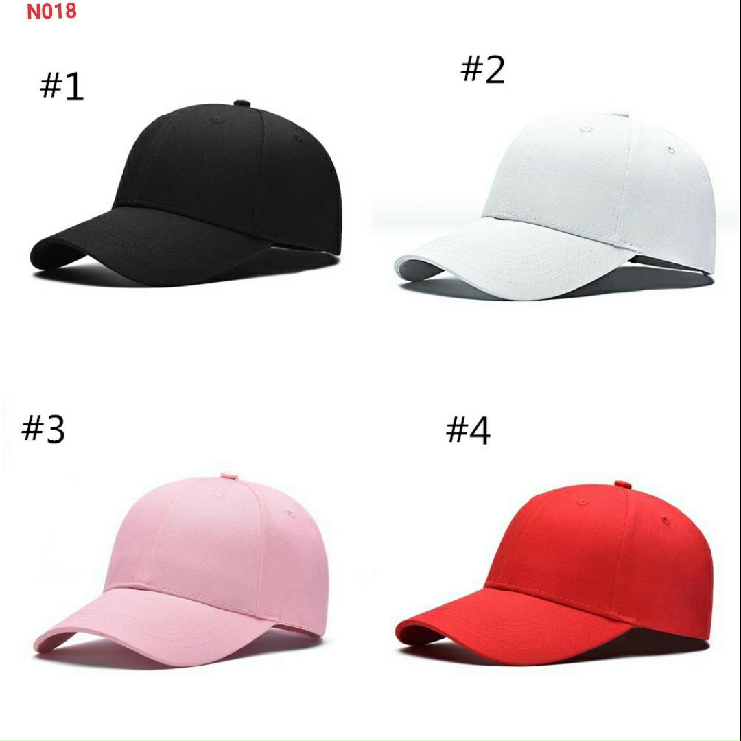 Mũ lưỡi trai - Nón kết đen trơn và thêu nhiều màu đủ loại (nam-nữ) - Mũ đen trơn - Nón kết mũ lưỡi trai hàng nhập